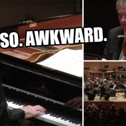 Haydn piano concerto interrupted by mobile