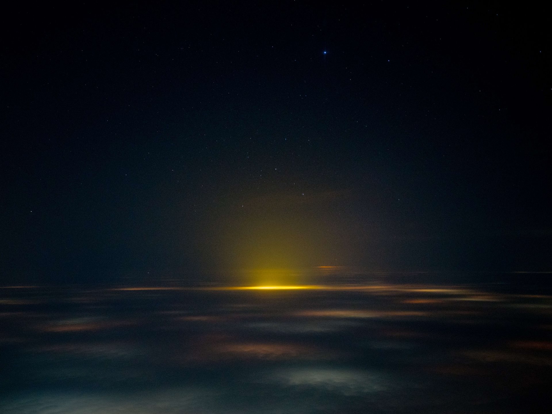 A view from the plane window on the way to Tomsk in Siberia, Russia. After the Russian invasion of Ukraine began, the EU and UK both closed their airspace to Russian planes. Russia responded with tit-for-tat restrictions on countries banning its flights, and traveling back home from Germany became more difficult and expensive for Aliona.&nbsp;