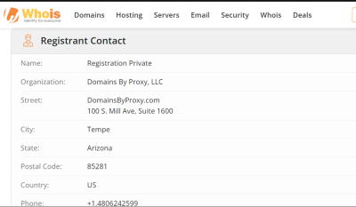 see domain ownership information